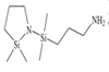 N-(3-aminopropyldimethylsilyl) AZA-2.2-dimethyl-2-silylheterocyclopentane. 95%