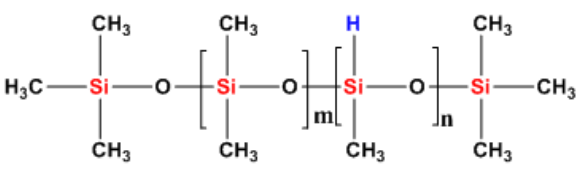 Low hydrogen silicone oil