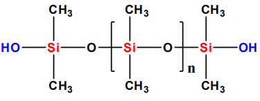 Linear hydroxyl silicone oil